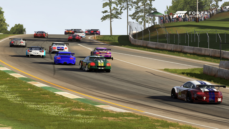 Mad scramble for position after turn 1. Also can’t tell if that is a 96 or 98. I really hope it is a 98 like it should be.